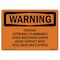 Signmission OSHA Warning Sign, 7" Height, 10" Width, Ethanol Extremely Flammable Avoid Breathing, Landscape OS-WS-D-710-L-12121 - alternate 1